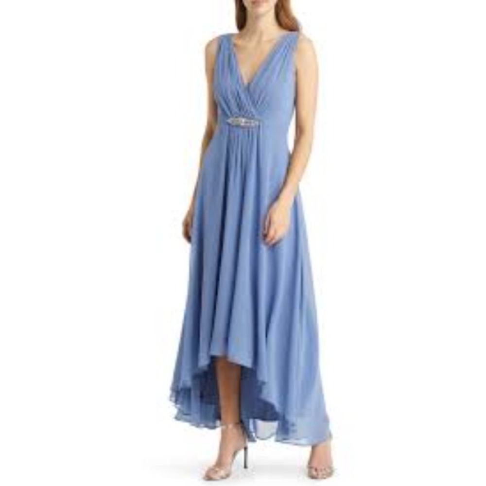 Eliza J Light Blue High-Low Evening Dress